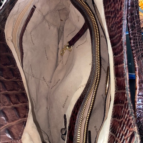 COPY - Brahmin Croc Embossed Leather Tote Bag - Picture 13 of 15